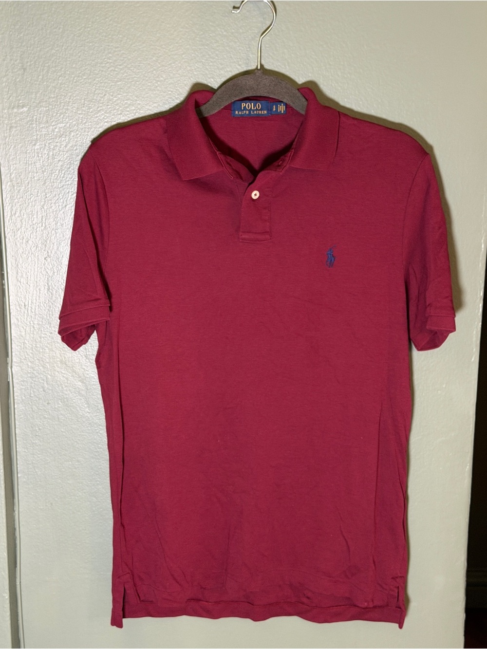 Polo by Ralph Lauren Men's Deep Burgundy Short-Sleeve Polo - Size Small Like New